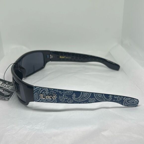 Locs Rectangle Bandanna Sunglasses – Model LOC9003-BDNA - Picture 2 of 3